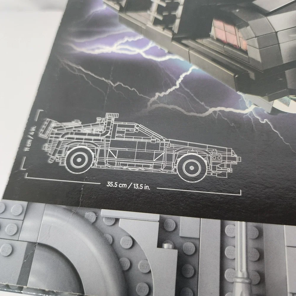 LEGO Icons 10300 Back to the Future Time Machine Delorean New Sealed 1872 Pc